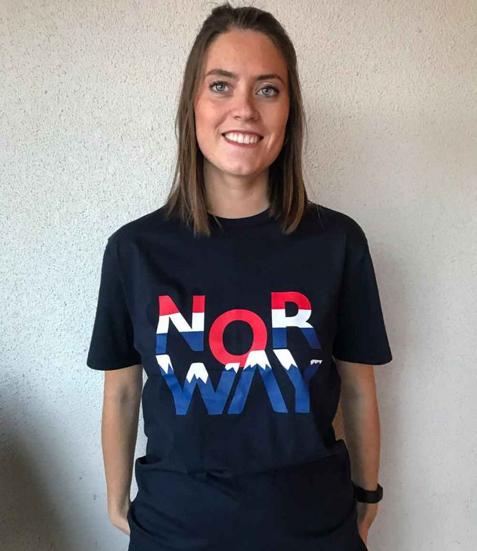 T-shirt, NOR WAY, blue