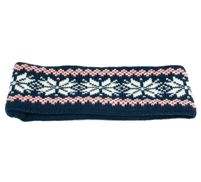 Main Image Headband knitted stars navy/white/red
