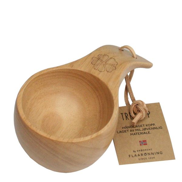 Main Image Hiking cup with leather strap, with waffle ...