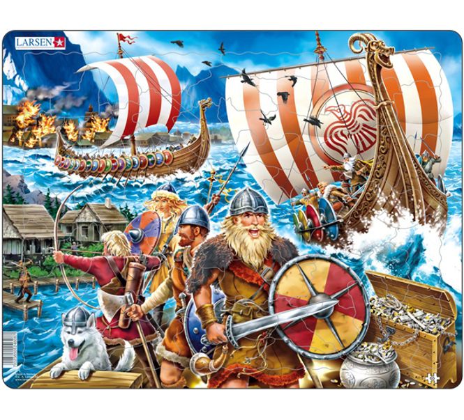 Main Image Puzzle, Viking warriors - 65 pieces