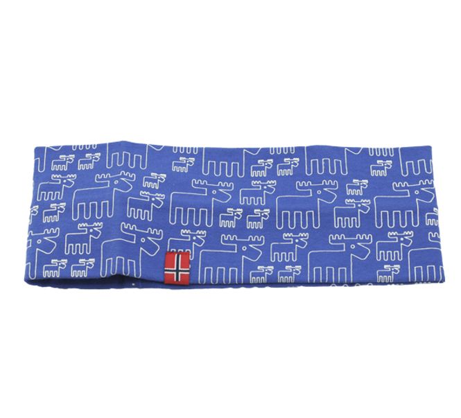 Main Image Headband with moose design blue/white