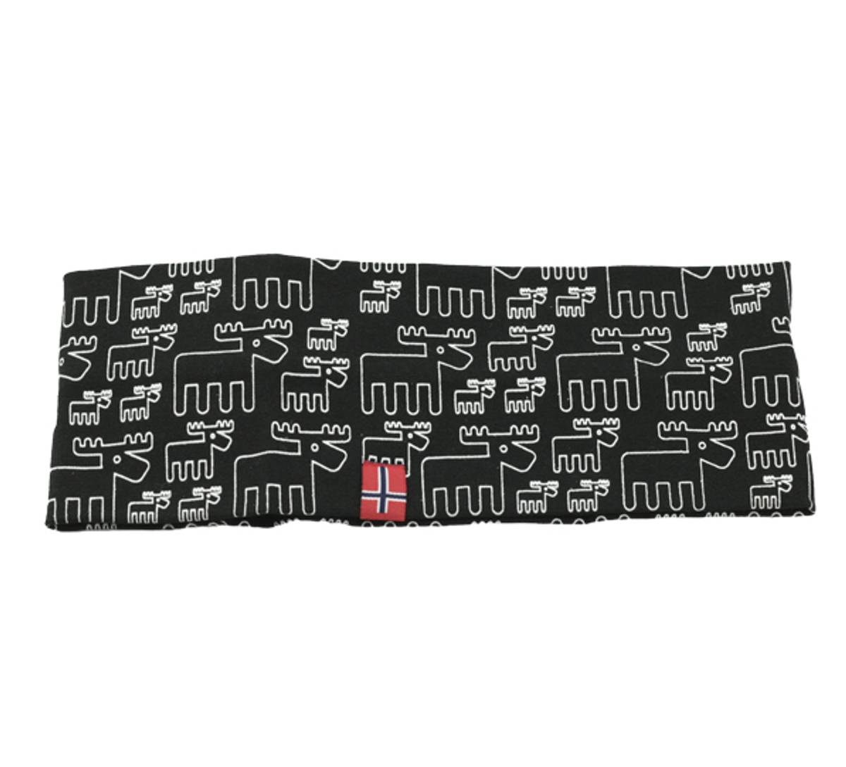 Headband with moose design black/white