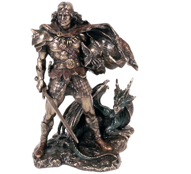 Main Image Viking with dragon and sword