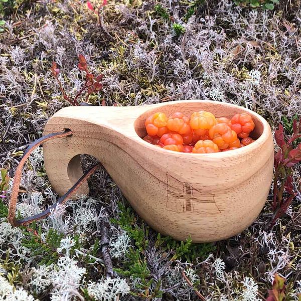 Main Image Hiking cup with leather strap, Norge og flag