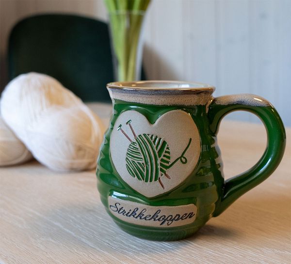 Main Image Knitting mug, forest green