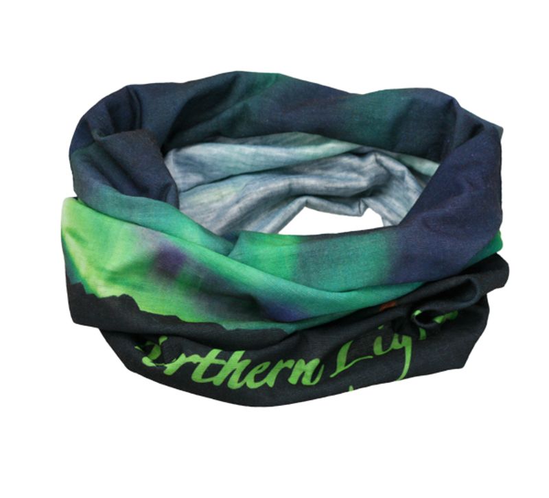 Northern lights neck warmer