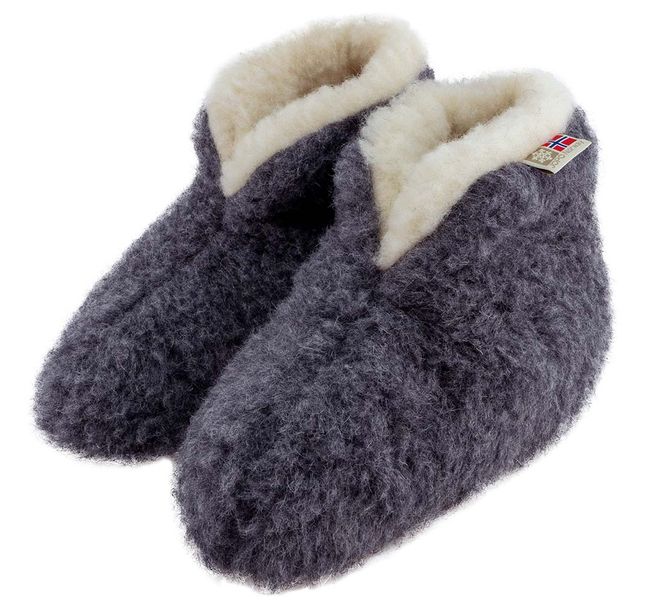 Main Image Jopo woolly slippers, dark grey, 100% merino wool