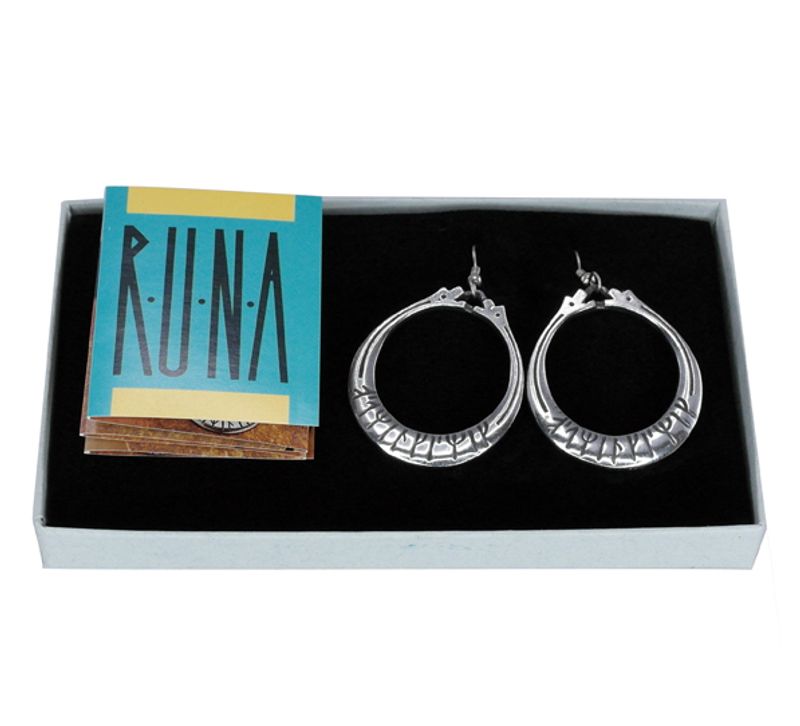 Earrings with runic writing Tinn-Per