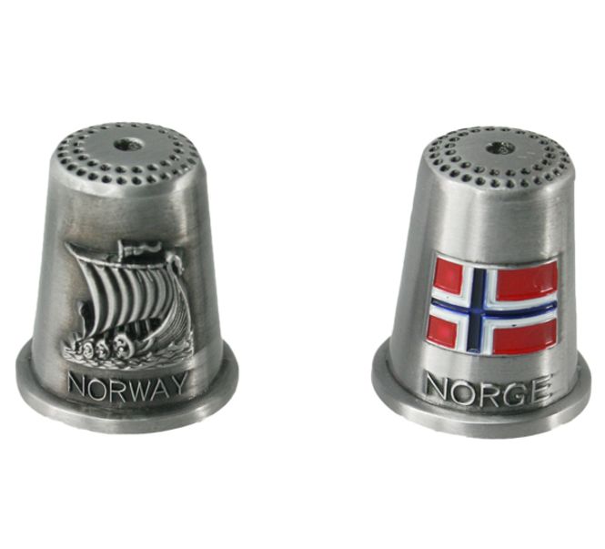 Main Image Thimble, Flag and vikingship, Norge, Norway