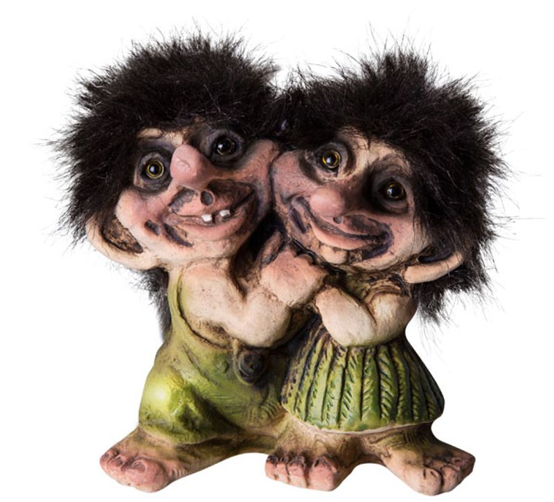 Troll boy and girl, (Troll # 029)