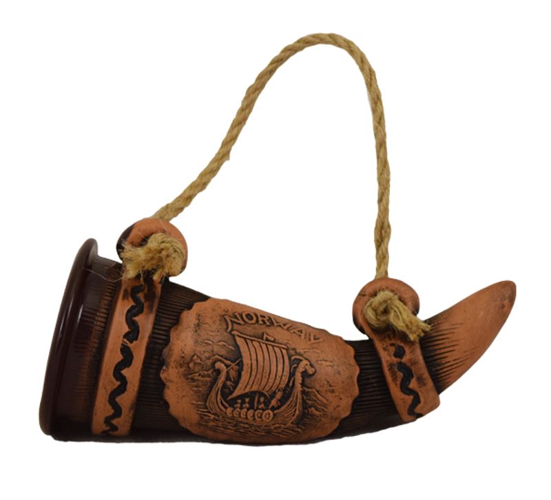 Horn 0,1L, handmade ceramics, Viking ship