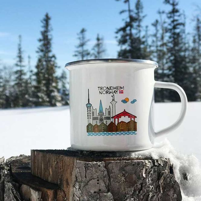 Main Image Enamel mug, Trondheim