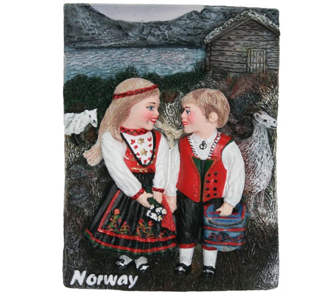 Main Image Magnet, children wearing bunads