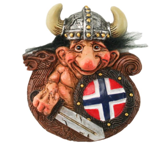 Main Image Magnet, troll in Viking ship
