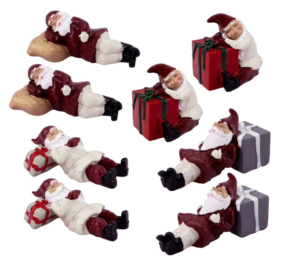 Sleeping Santas, 8 pcs, Harvesttime