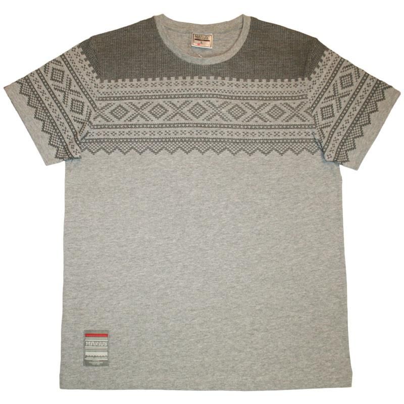 T-shirt, MARIUS® pattern, gray