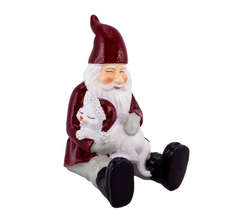 Santa with his cat, Harvesttime
