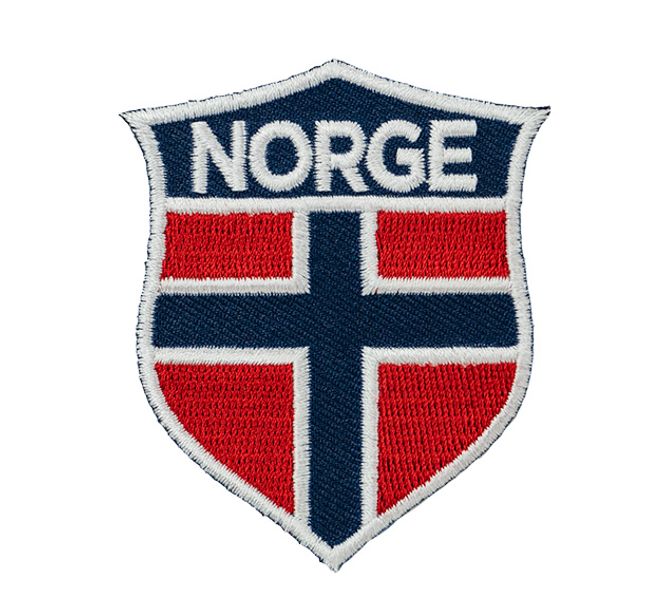 Main Image Embroidered patch shiled shaped flag