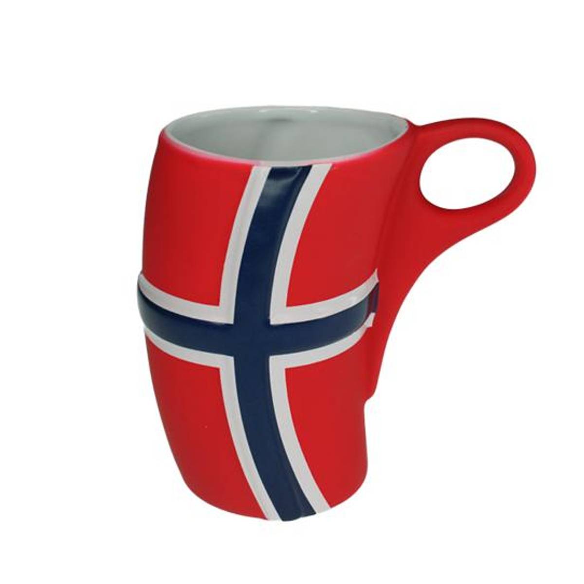 Mug with flag, rubber coating