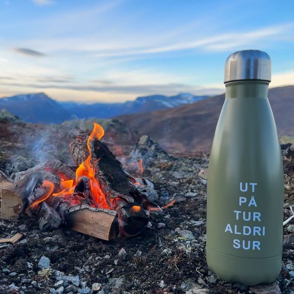 Main Image Vacuum flask, green, small, Ut på Tur Aldri Sur