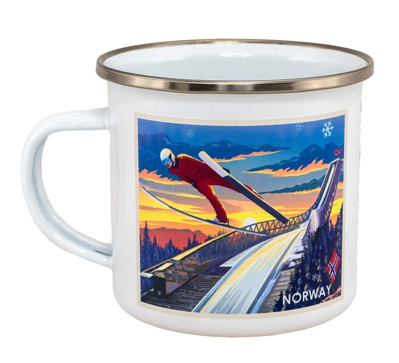 Enamel mug, Holmenkollen