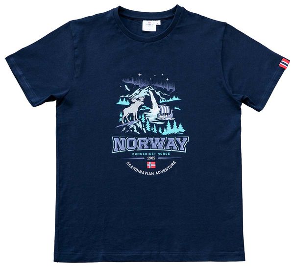 Main Image T-shirt, Scandiavian Adventure, blue