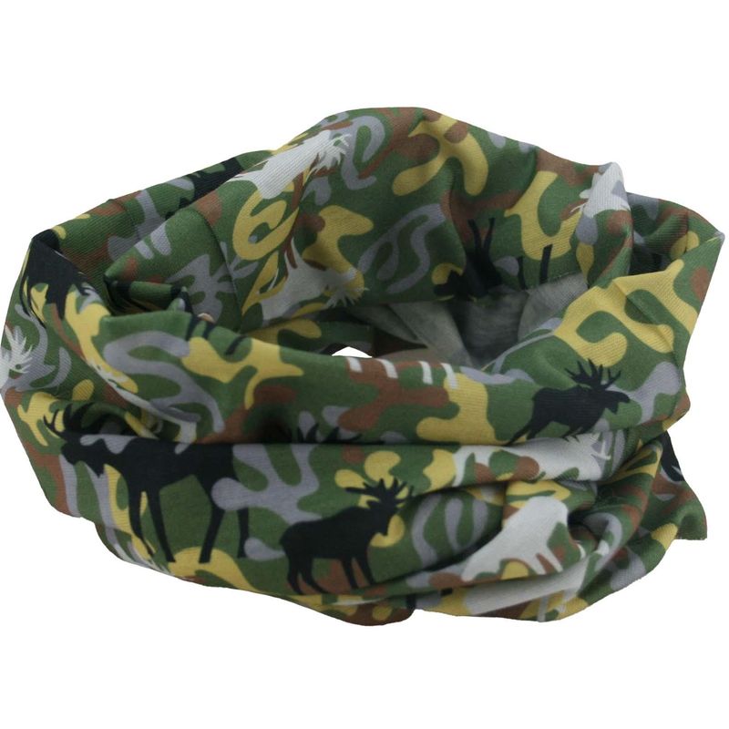 Neck gaiter camouflage moose, green