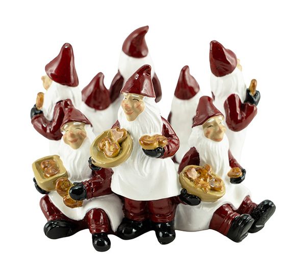 Main Image Baking santas in a ring, D. 12 cm, Harvesttime