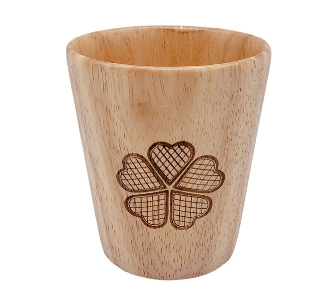 Main Image Wooden cup with waffle design