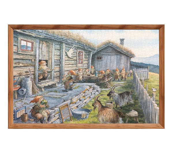 Main Image Puzzle, santas at the mountain farm, 1000 pcs.