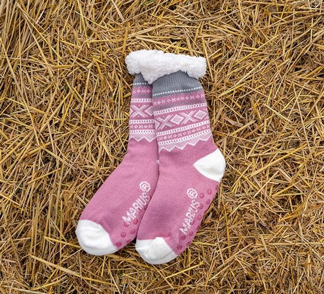 Main Image Snuggle socks, MARIUS® pattern, light ...