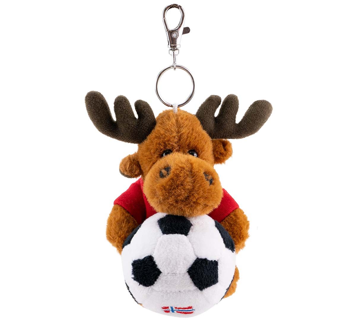 Key chain, moose with football