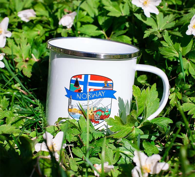 Enamel mug, Norway