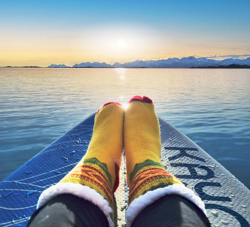 Snuggle socks, MARIUS® pattern, yellow/green/red
