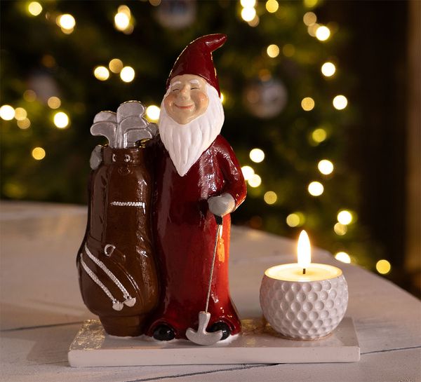 Main Image Golfer, santa with a tealight, Harvesttime